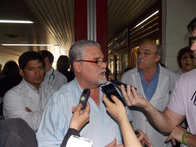 Ricardo Vidal Moyano, jefe de Neurocirugía, exigió al ministro Aranda, mayor seguridad