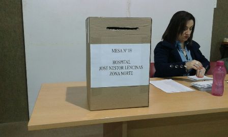 Veedores y profesionales participaron activamente de las elecciones en el hospital Lencinas