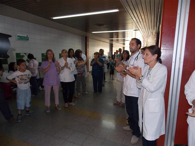 Con aplausos se manifestaron los trabajadores de todas las áreas del Notti