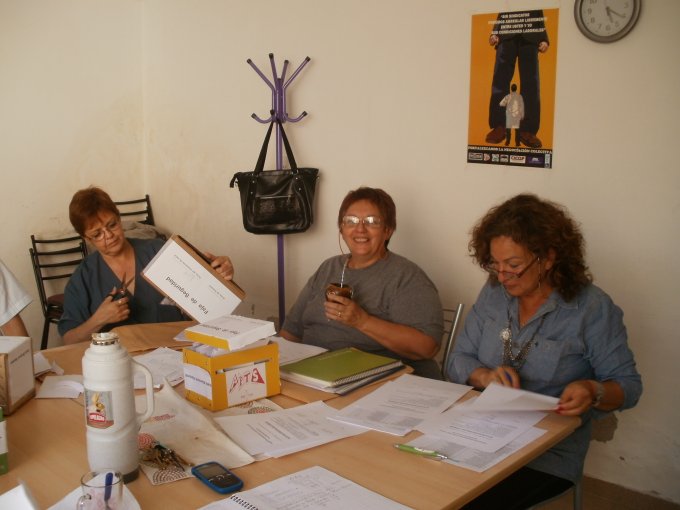Intenso trabajo de afiliados y dirigentes  
